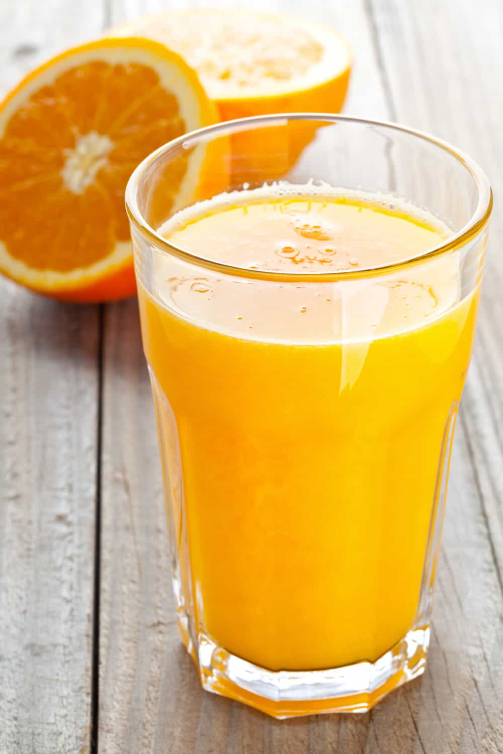 Orange juice glass